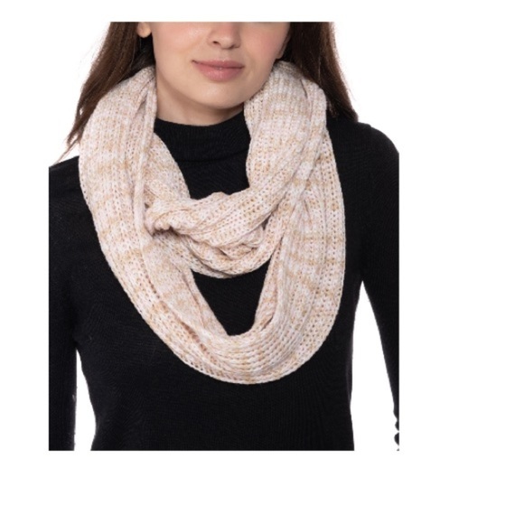 - Style Co Space-Dye Infinity Scarf Black Neutral ONE SIZE - Picture 2 of 4